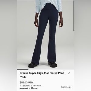 Groove super-high-rise flared pant